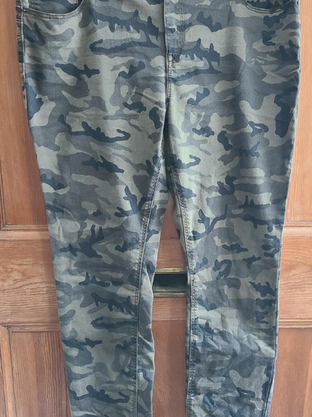 Jr.'s Joe Boxer Green Camo 5 Pocket Slim Fit Stretch Push-Up Skinny Jeans SZ 17
